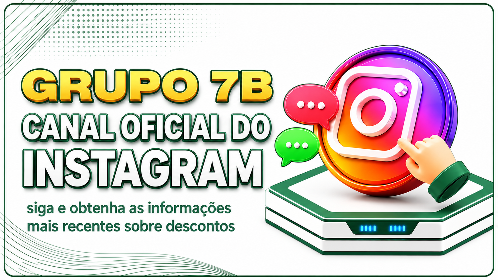 CANAL OFICIAL DO INSTAGRAM